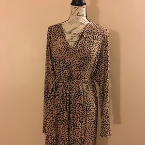Ava and viv long sleeve wrap dress